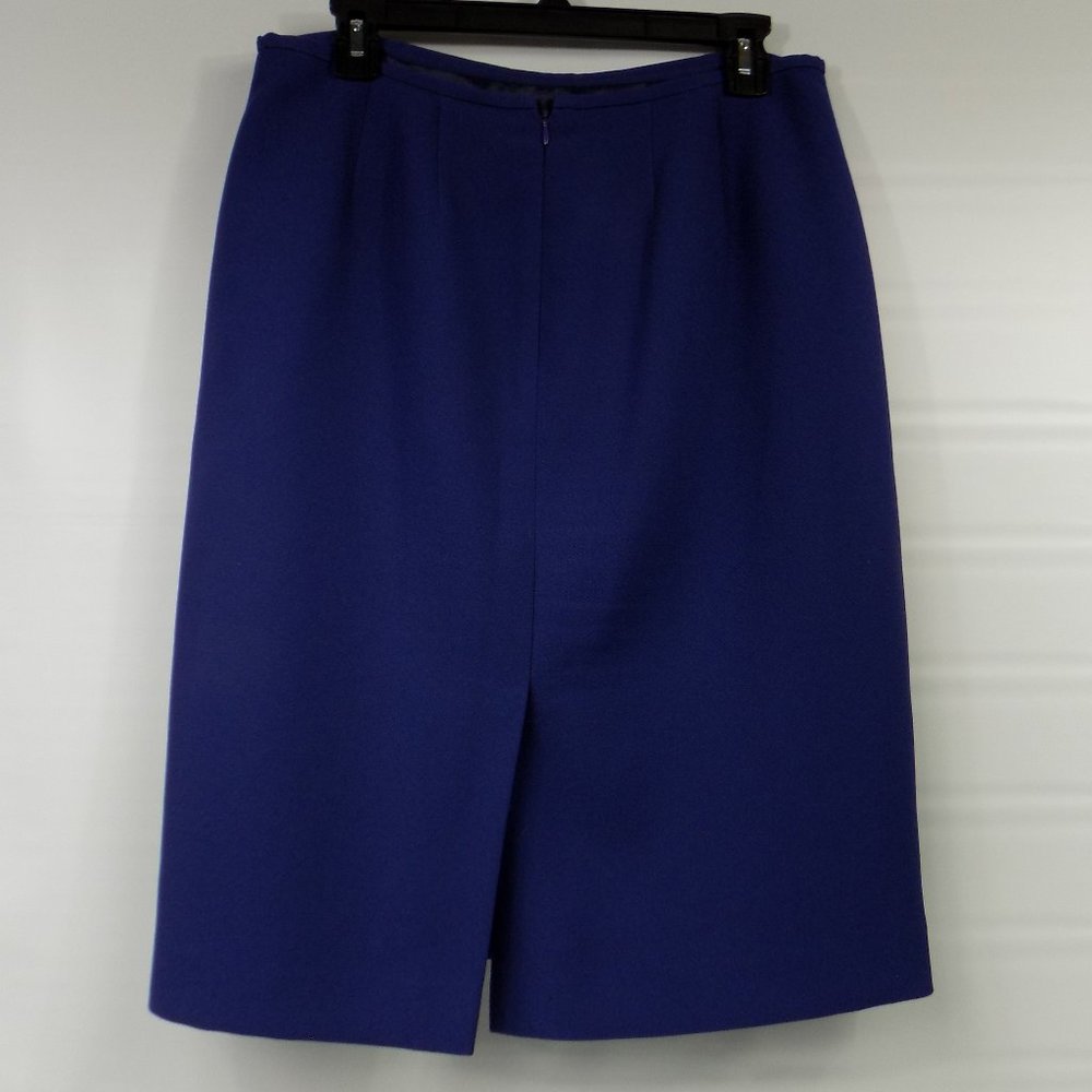 Liz Claiborne Blue Suit Skirt Size 10 - Picture 2 of 7